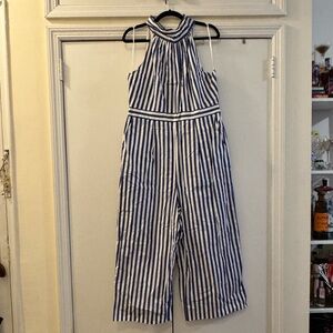 Jcrew Striped Jumpsuit